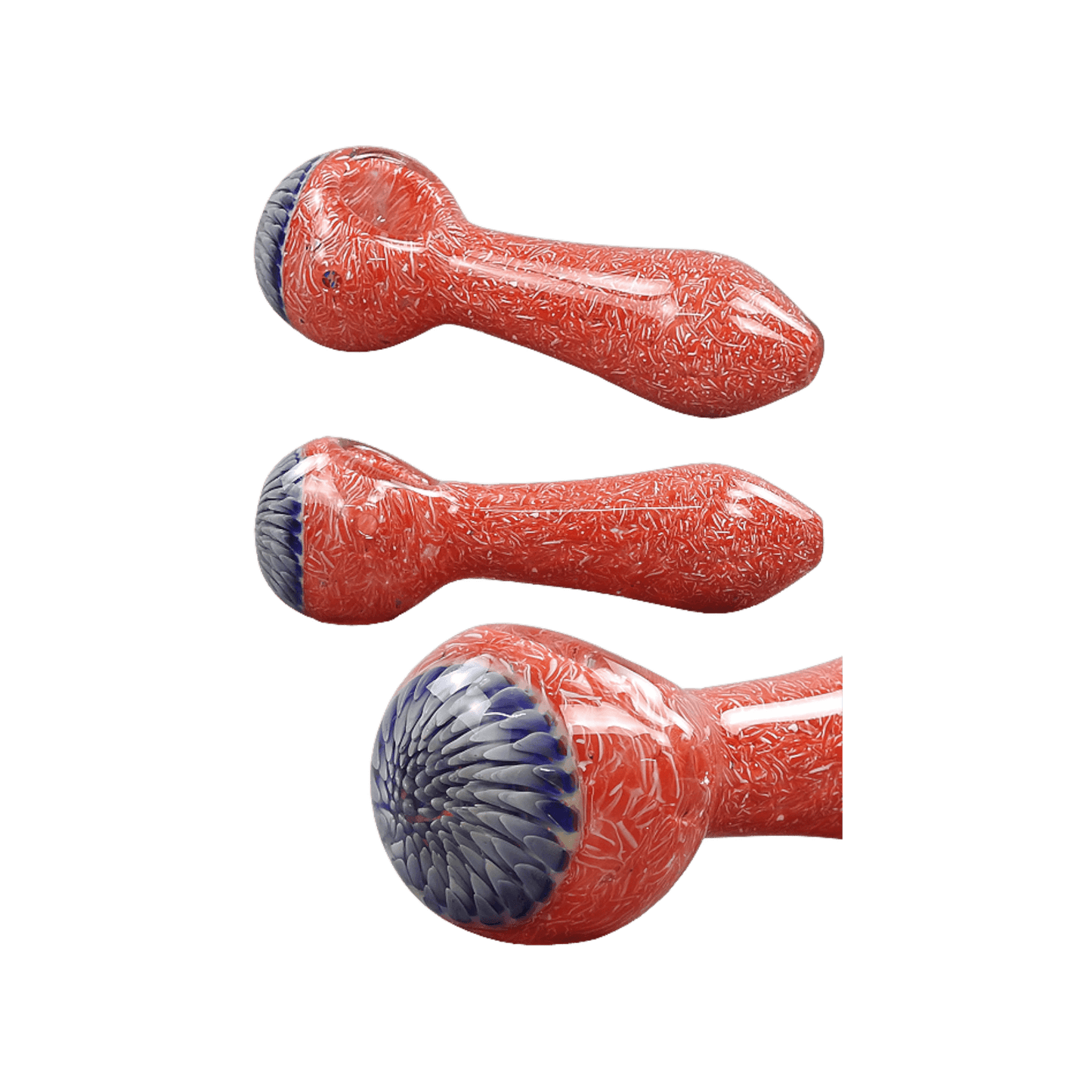 Spoonpipe rot Glaspfeife