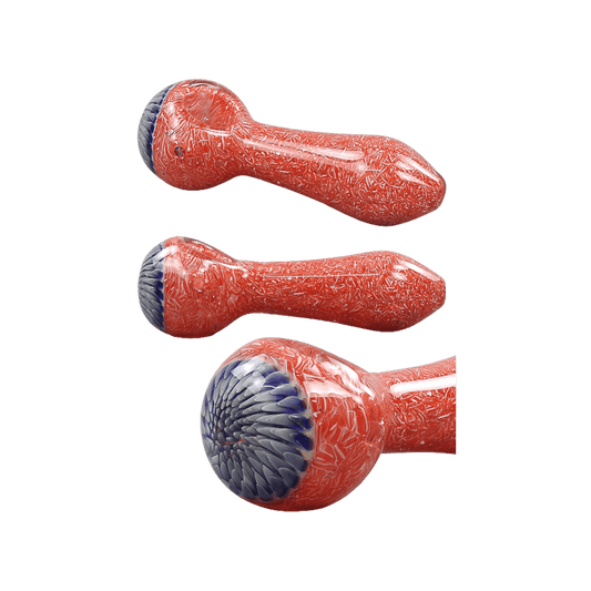 Spoonpipe rot Glaspfeife