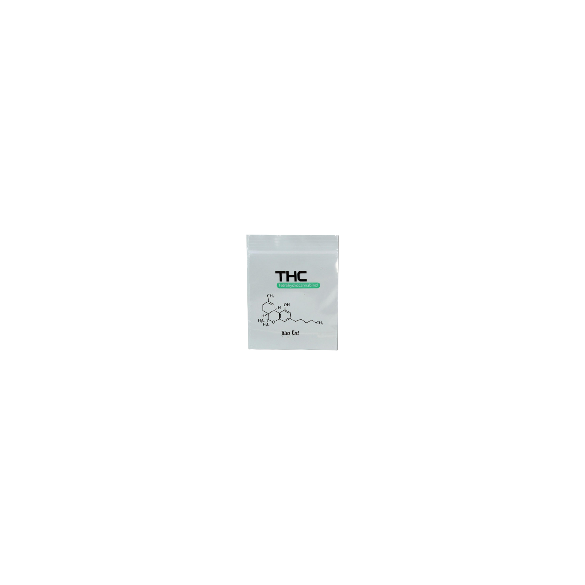 THC Zip-Beutel 35 x 35 mm von Black Leaf transparent im 100er-Pack