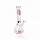 Topas Bong – 35cm – 7mm Borosilikatglas – Rote Eiskerben – Jelly Joker – Erlenmeyer-Form
