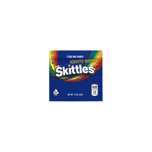 10x Skittles Original Mylar Bag 400mg - Leer