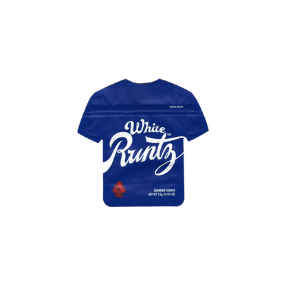 10x Runtz White shaped Mylar Bag 3,5g - Leer