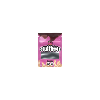 10x Gelato 41 Mylar Bags 1g – leere Sammelbeutel im Gelato 41 Design, ideal für Sammler.