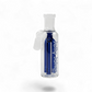 Vorkühler „Flex“ aus Borosilikatglas mit blauem Dreiarm-Perkolator, 18,8 mm Schliff – 12,5 cm hoch, 3,5 cm Durchmesser