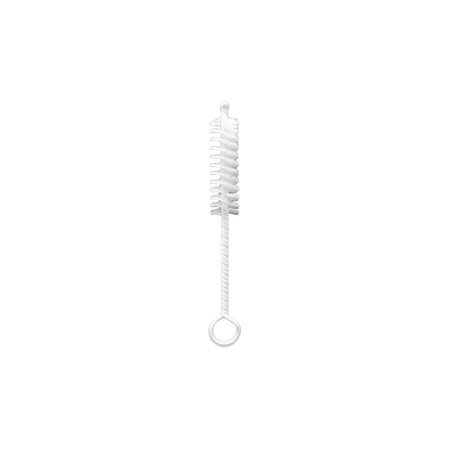 Weiße Mini-Bürste 10,5 cm für Bongköpfe