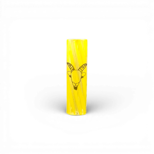 Yellow Cran Glas Tip 5 Hole B-Ware Roll with the Goat