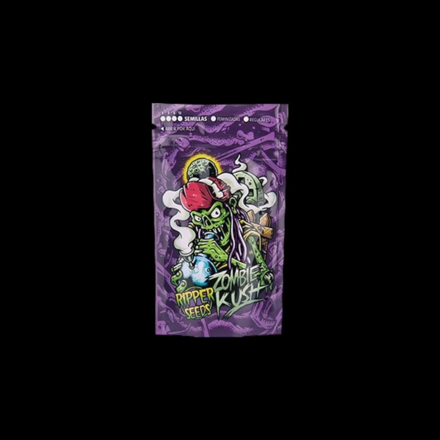 Zombie Kush feminisierte Sorte mit erdigem Aroma