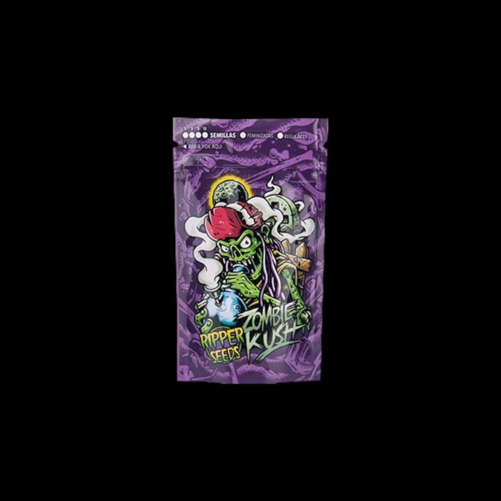 Zombie Kush feminisierte Sorte mit erdigem Aroma