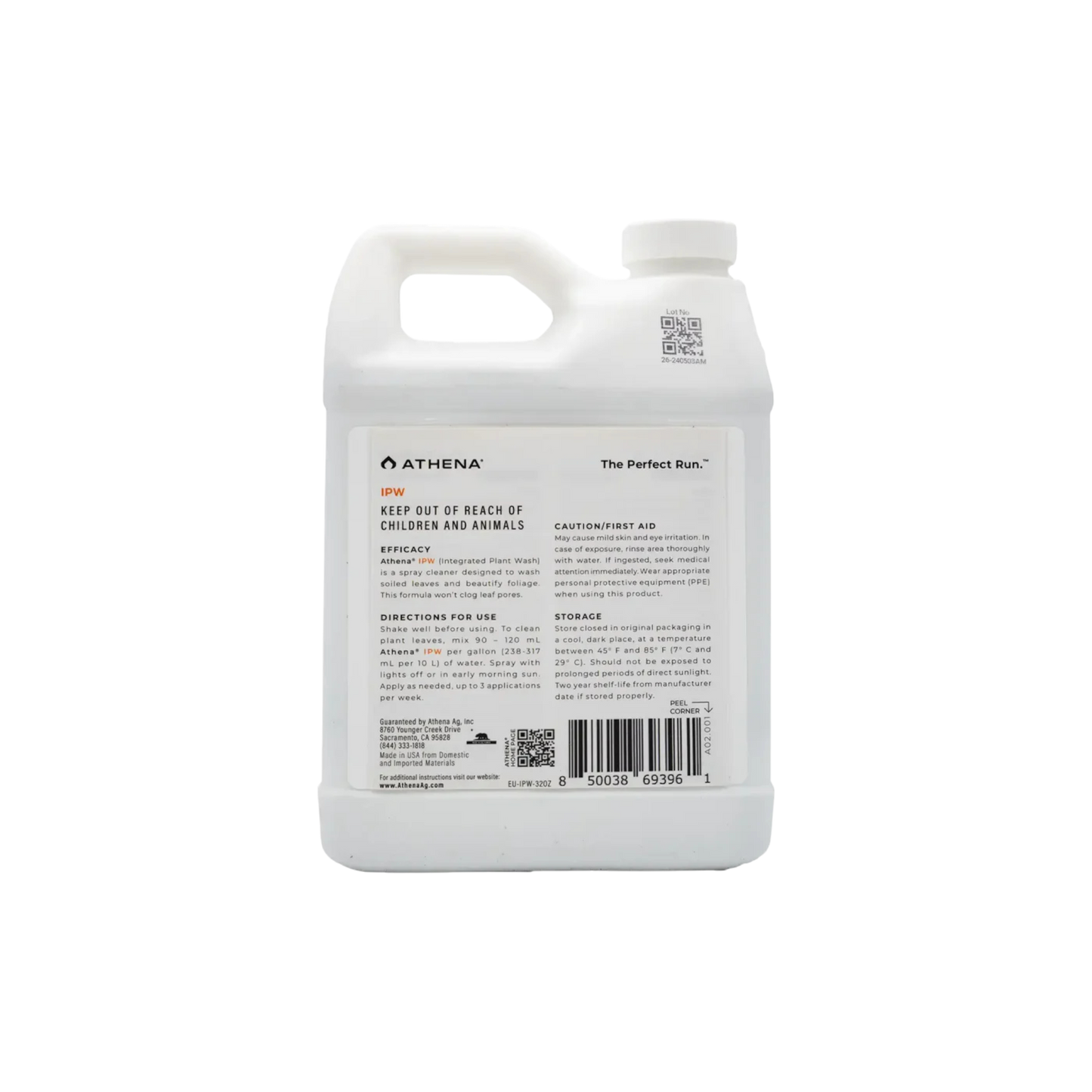 Athena IPW 946 ml Spray zur Blattreinigung, entfernt Insekten und Rückstände – ideal für vegetative Phase und frühe Blüte