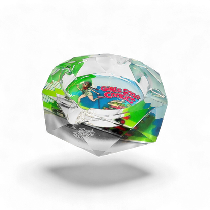 Kristallaschenbecher von Best Buds im dekorativen Girl Scout Cookies Design, erhältlich bei Pief-Leaf®
