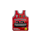 10x Backpackboyz No33 red shaped Mylar Bag 3,5g - Leer