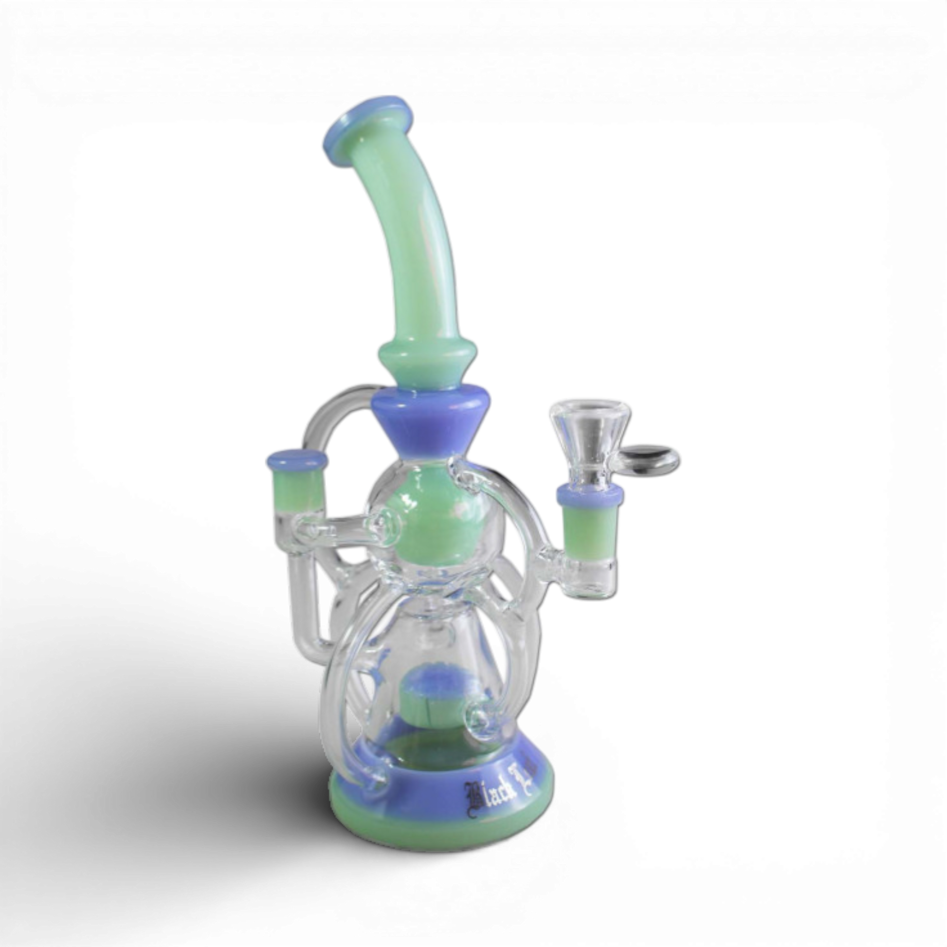 Black Leaf Recycler Bong mit Duschkopfperkolator