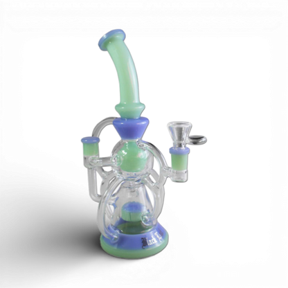 Black Leaf Recycler Bong mit Duschkopfperkolator
