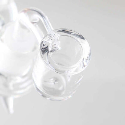 Recyclebong Litschi klar, 18 cm hoch, Borosilikatglas