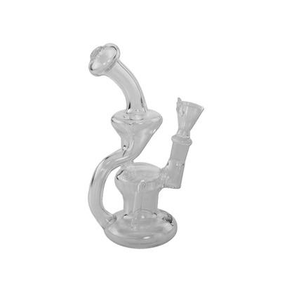 Recycle-Bubbler mit Duschkopfperkolator und stabilem Standfuß