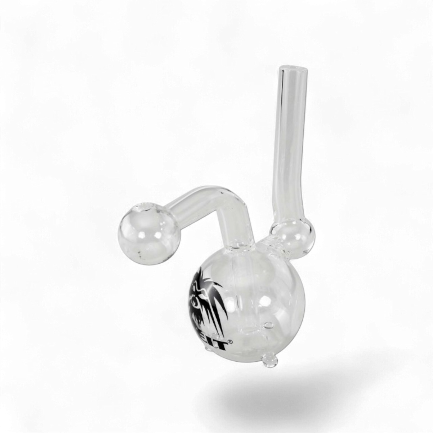 BREIT® Ölpfeife – Dab Rig – 125mm – Borosilikatglas – Klar – BREIT Logo – Für Dabbing