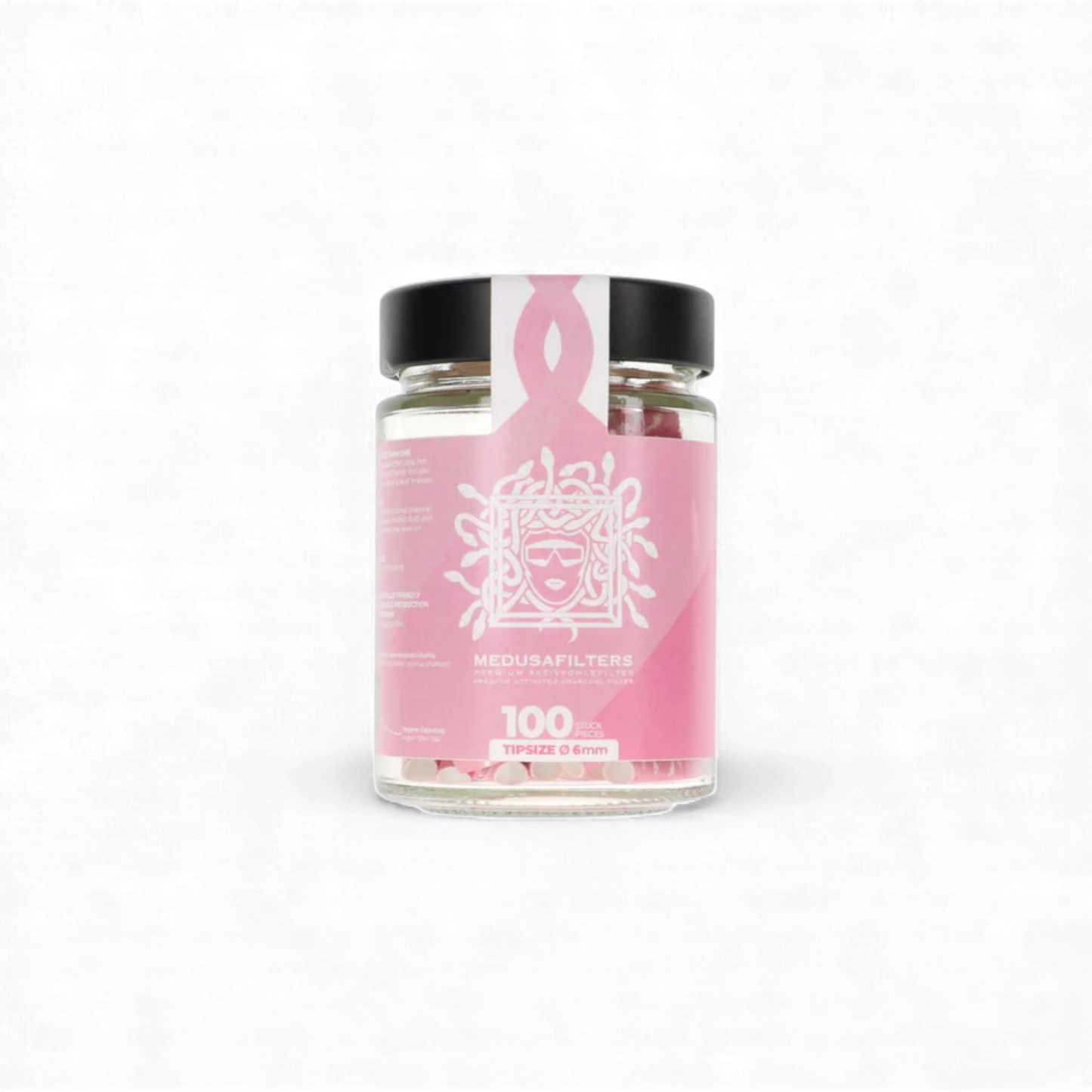 Bunte Glas Aktivkohlefilter Medusafilter