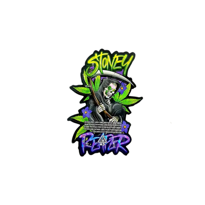 10x Stoney Reaper shaped Mylar Bag 3,5g - Leer