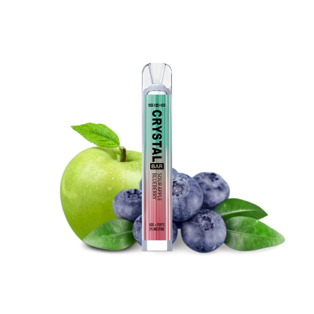 Crystal Bar 20 mg Nikotin (600 Züge) - Sour Apple Berry