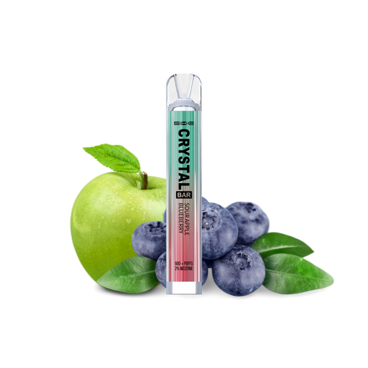 Crystal Bar 20 mg Nikotin (600 Züge) - Sour Apple Berry