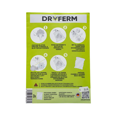 Detailansicht der Dryferm Fermbags, luftdurchlässig und wiederverwendbar