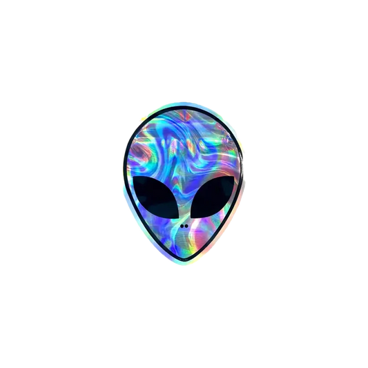 10x alien mask shaped Mylar Bag 1g - Leer