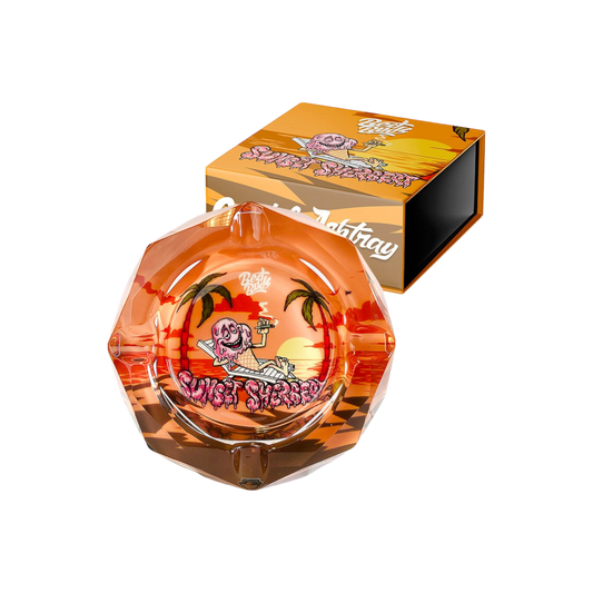 Best Buds Kristallaschenbecher mit Geschenkbox, Sunset Sherbet