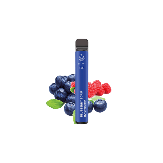 ELFBAR 600 - "Blueberry Sour Raspberry" (Blaubeere, saure Himbeere) - E-Shisha - ohne Nikotin - 600 Züge