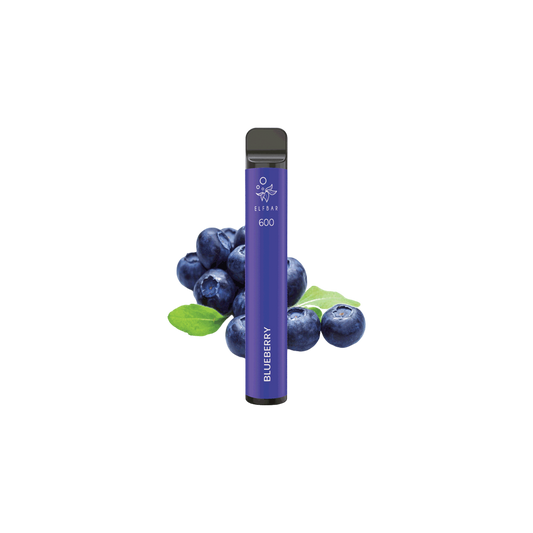 ELFBAR 600 - "Blueberry" (Blaubeere) - E-Shisha - ohne Nikotin - 600 Züge