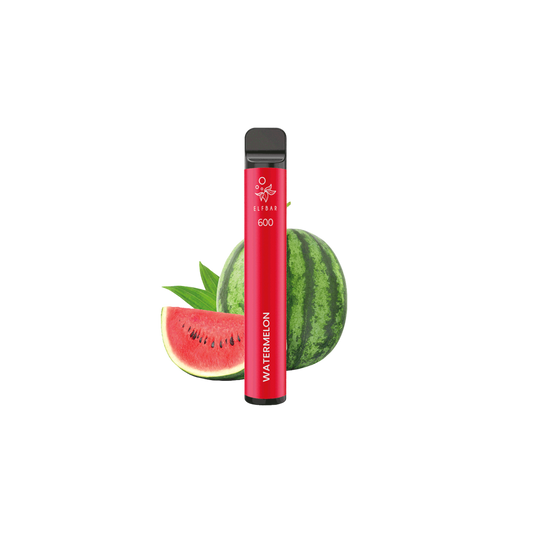 ELFBAR 600 - "Watermelon" (Wassermelone) - E-Shisha - ohne Nikotin - 600 Züge