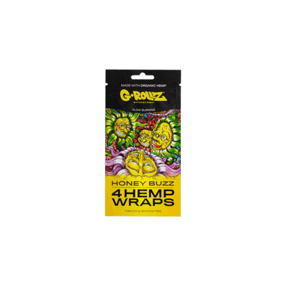 G-Rollz Honey Flavored Hemp Wraps – Packung mit 4 Wraps