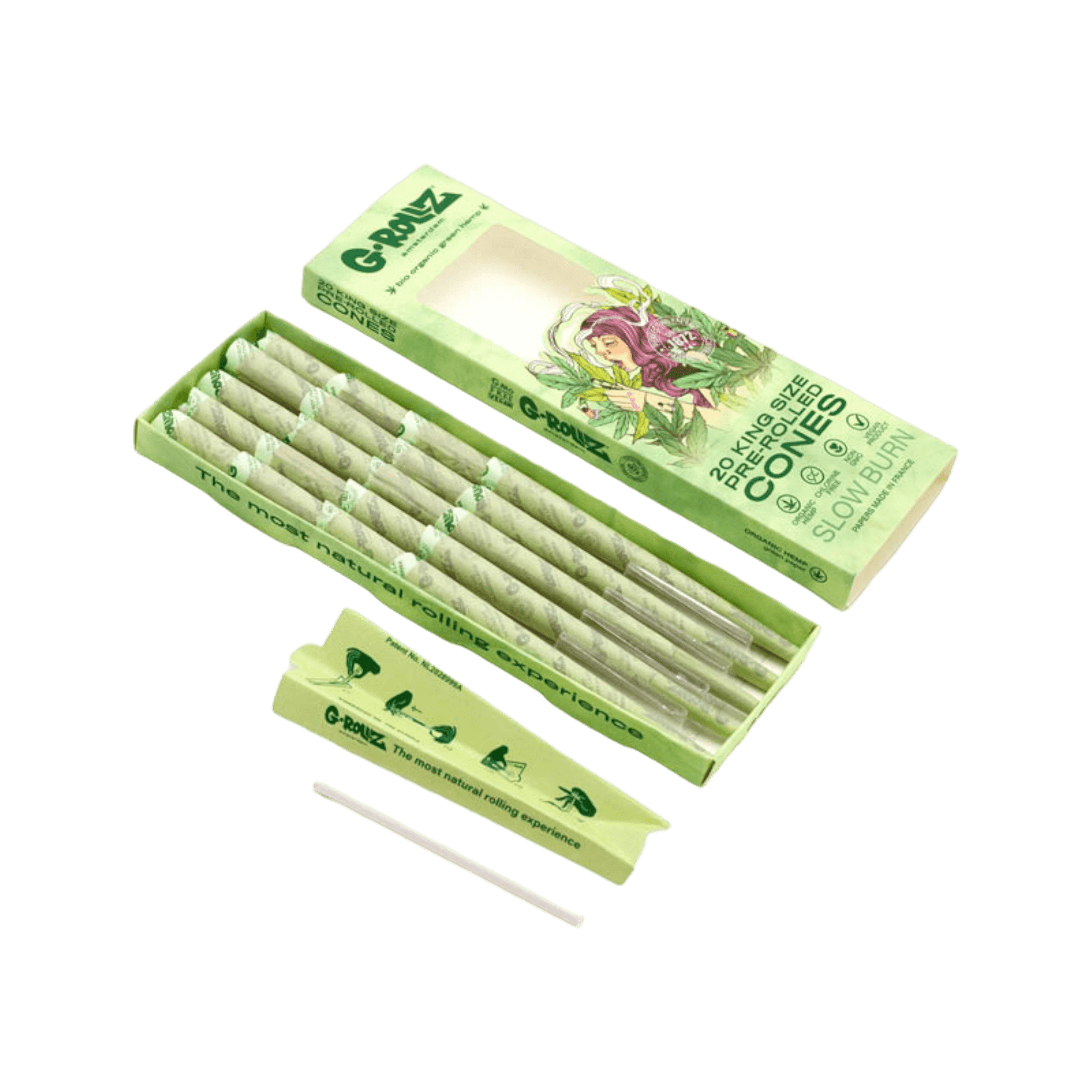 G-Rollz Colossal Dream Organic Green Hemp Cones 20 Stück