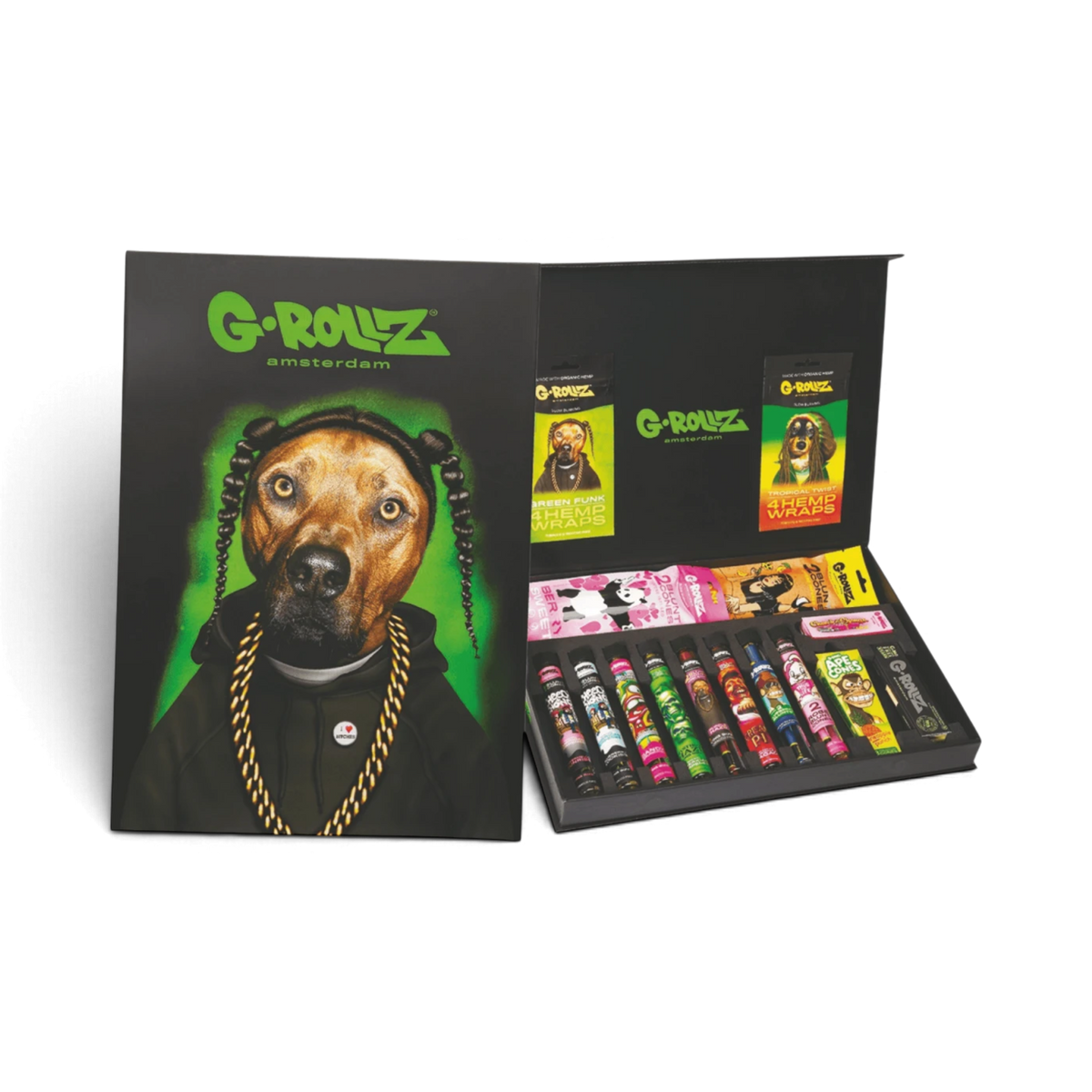  G-Rollz Premium Smoking Kit mit Blunt Wraps in Geschenkverpackung