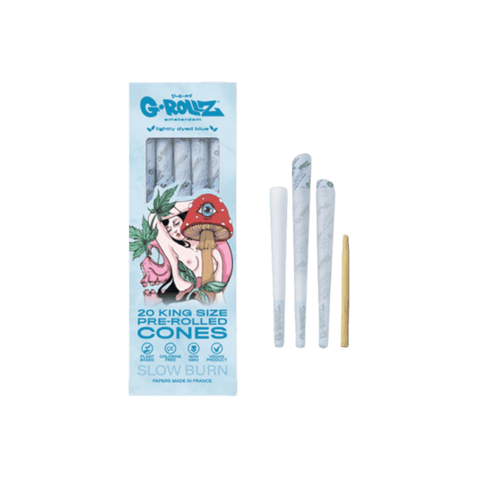 G-ROLLZ Naked Shroom Blue King Size Cones