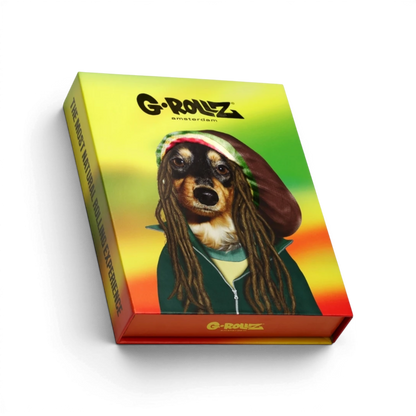 Reggae Geschenkbox von G-Rollz mit Grinder und Papers