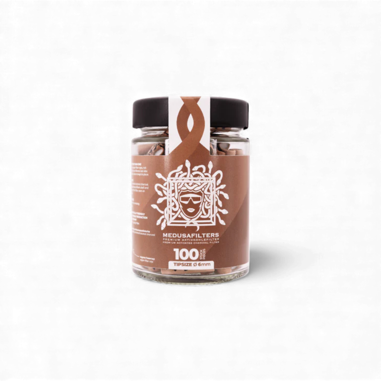 Glasfilter 6 mm mit Kokos Aktivkohle