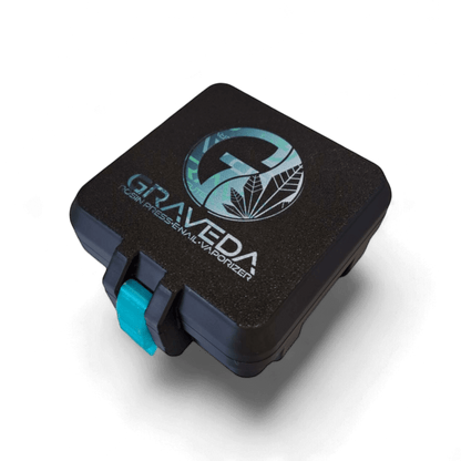 TerpCooler geschlossen mit GRAVEDA Logo und biologisch abbaubarem Material