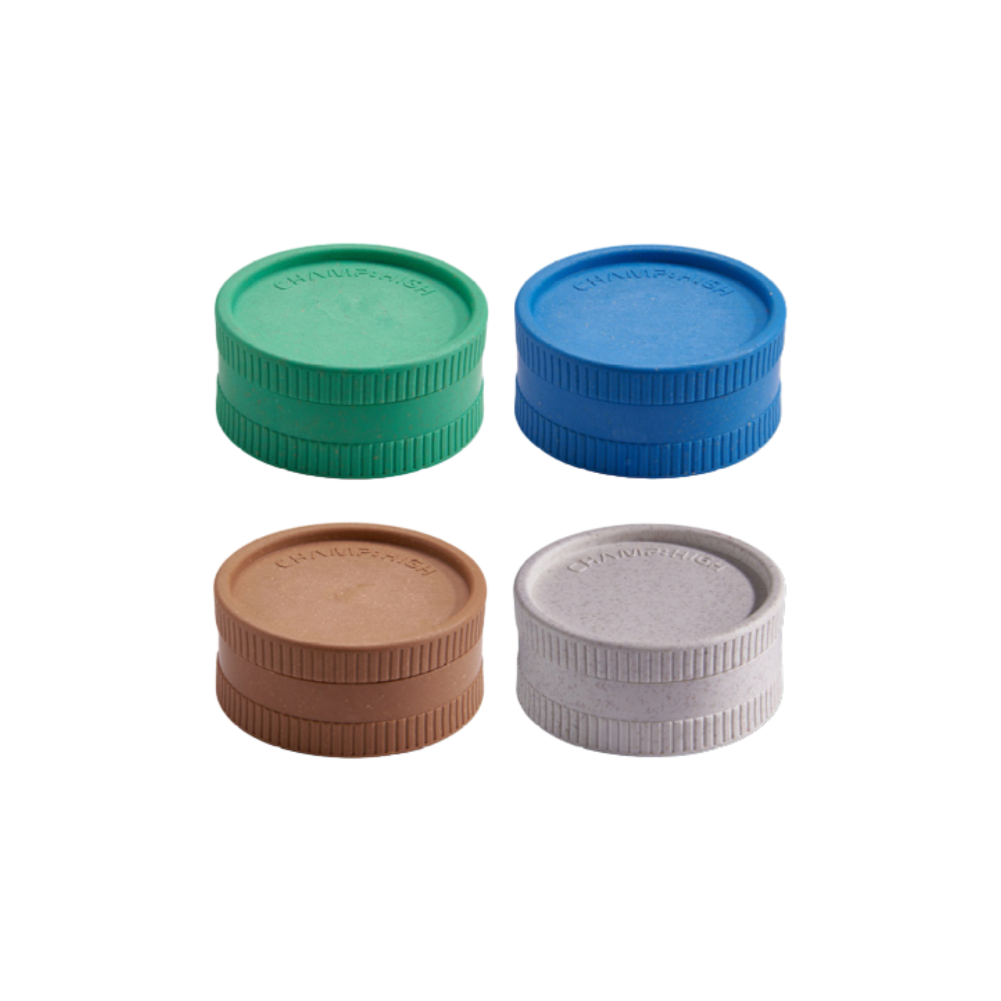 Grinder "Champ High" Hemp Kunststoff, 2-tlg., 4-fach sortiert, Ø 5,5 cm