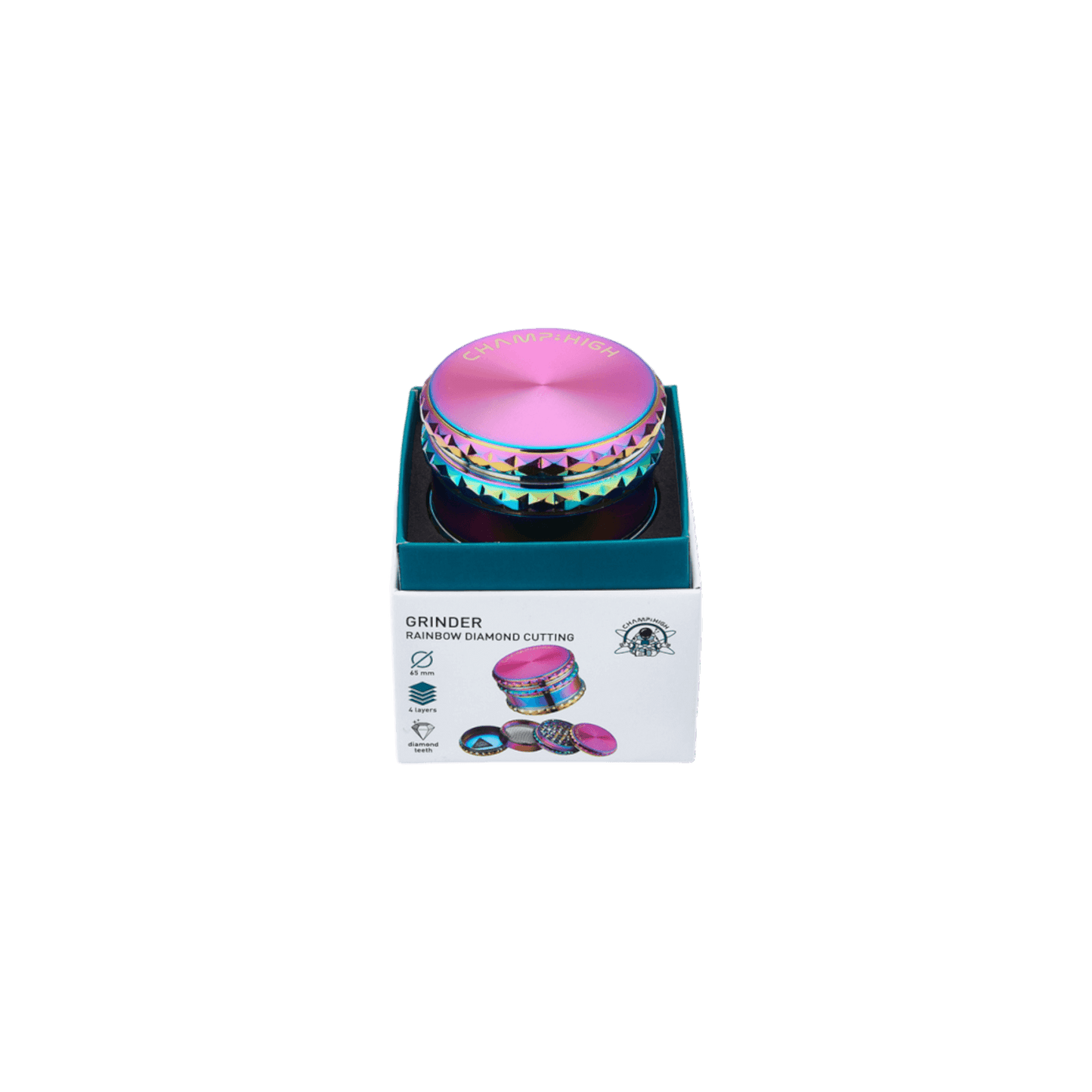 Metall Grinder Rainbow Ø 65 mm von Champ High