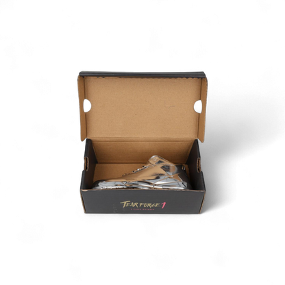 Grinder Tear Force Schuh-Design, silberner 3-Teiler aus Metall, erhältlich bei Pief-Leaf®