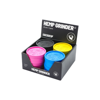 Hemp Grinder "420 Logo", 2-tlg.: Ø 55 mm