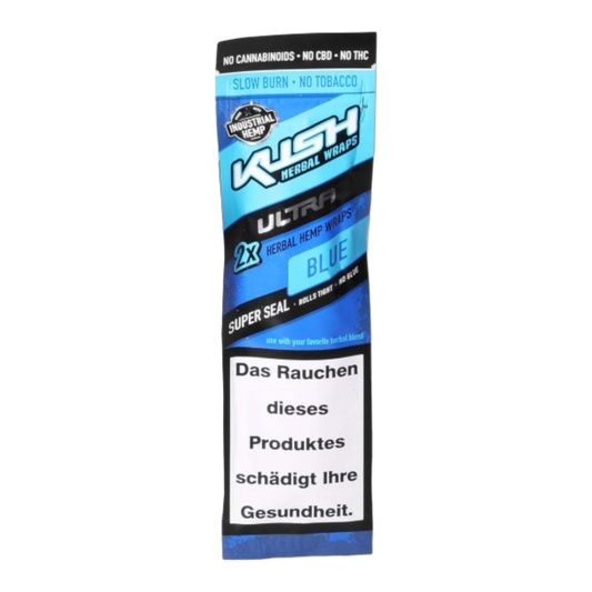 Kush Herbal Hemp Blunt Wraps Ultra Blue