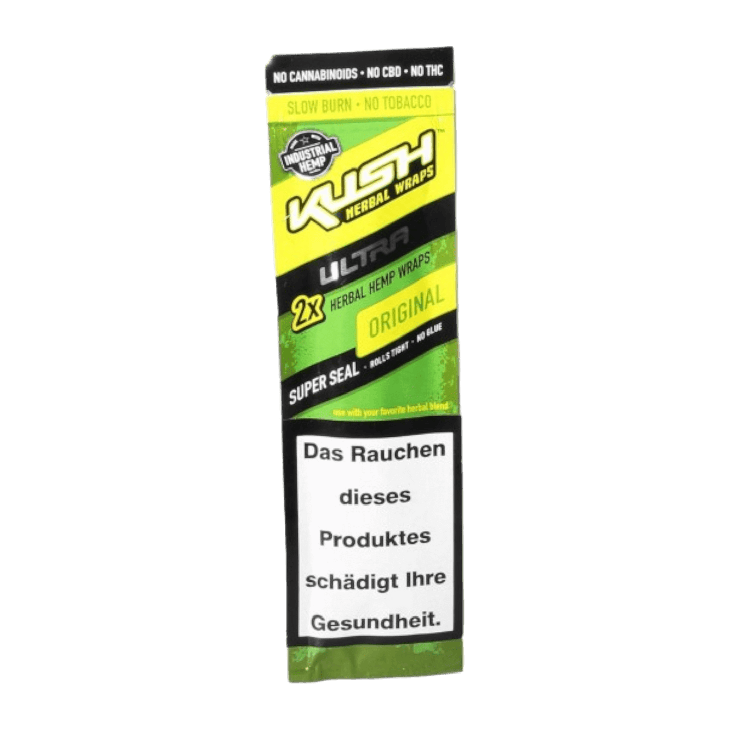 Kush Herbal Hemp Wraps Ultra Green Original tabakfrei und nikotinfrei Blunt