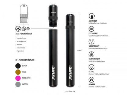 Jointholder Case Black – Jaysafe by FIRE-FLOW™ bei Pief-Leaf®