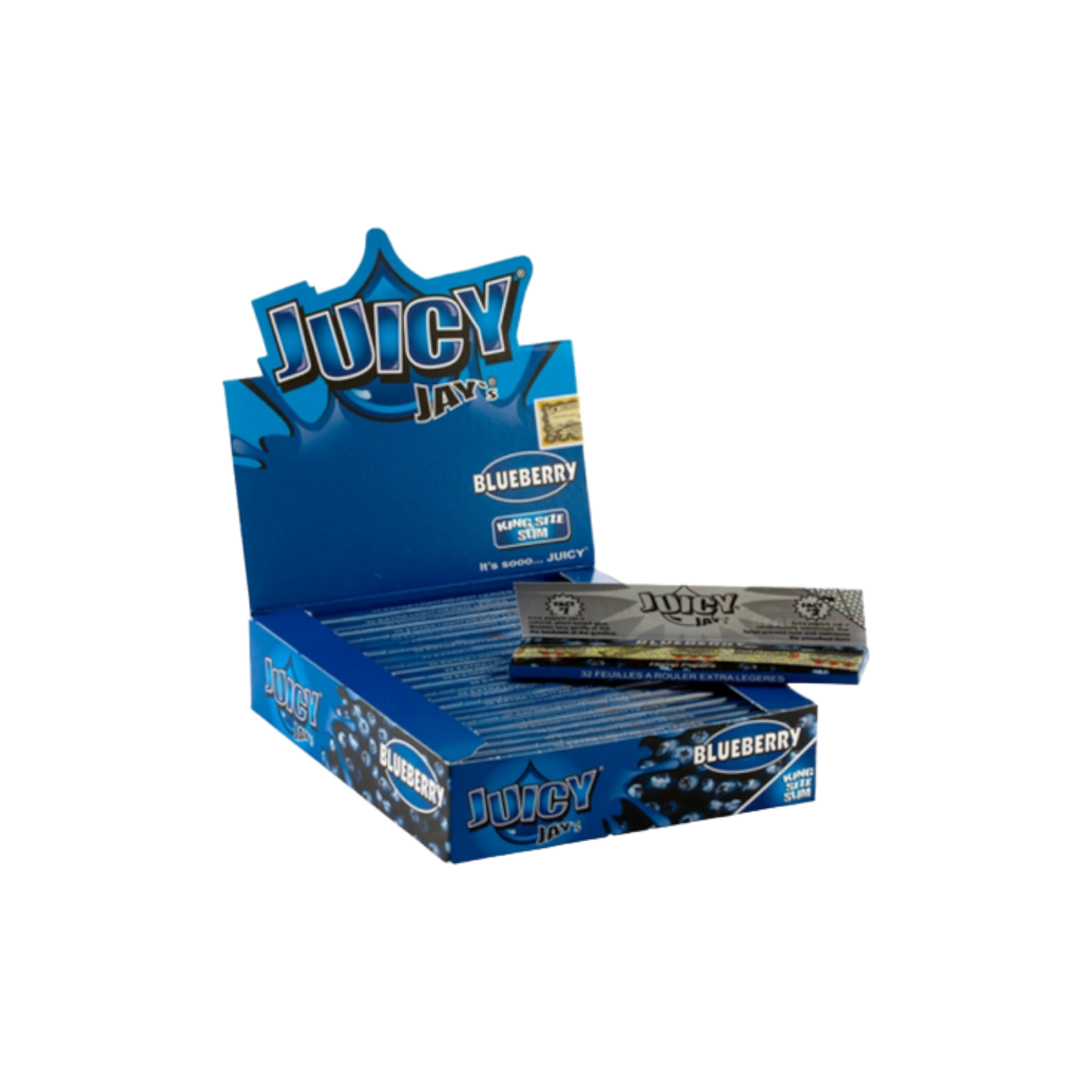 Juicy Jay`s Blueberry King Size Slim je 32 Blatt