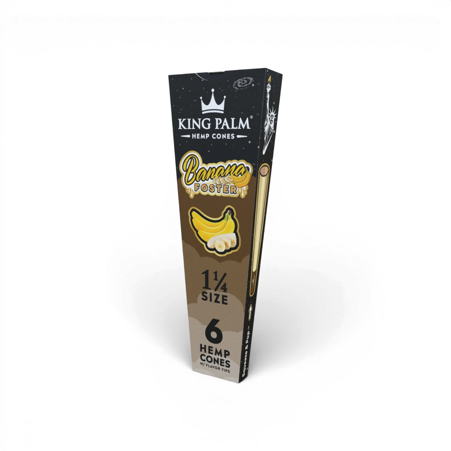 King Palm Banana Foster Cones mit Squeeze und Pop Tip