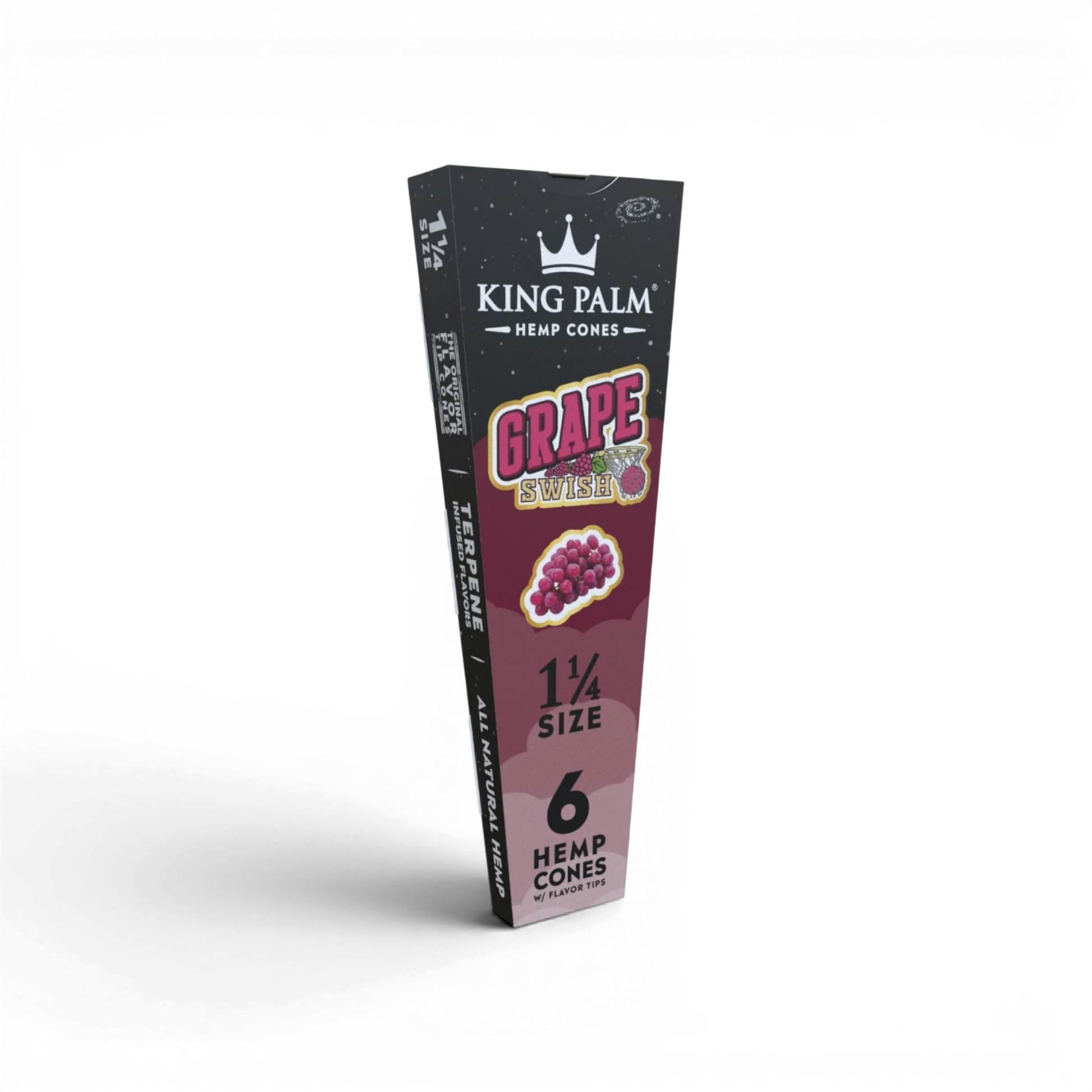 King Palm Grape Swish 6 Cones mit Packing Stick