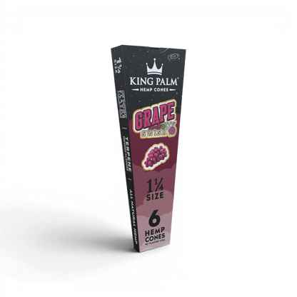 King Palm Grape Swish 6 Cones mit Packing Stick