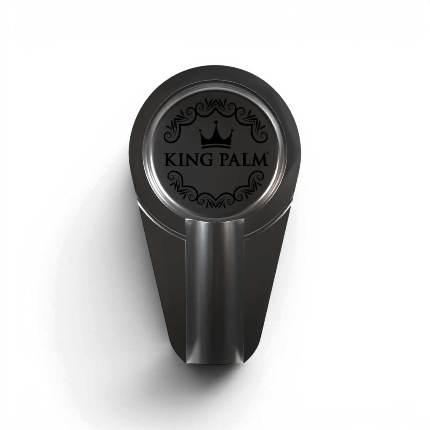King Palm Single Roll Ashtray Silver aus Metall