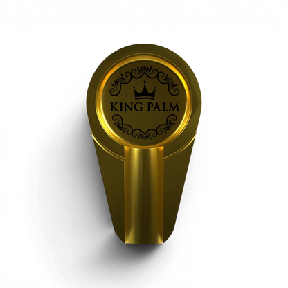 King Palm Single Roll Ashtray Gold aus Metall